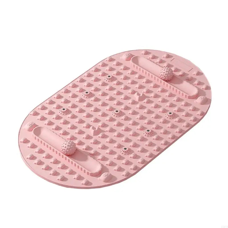 tapis bain moderne gris rose violet surface texturée poignées