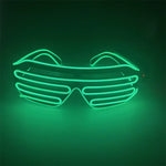 lunettes lumineuses multicolores stripes horizontales moderne occasion fête Halloween Nouvel An discothèque