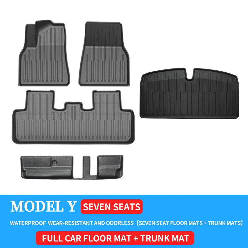 tapis sol voiture noir fibres carbone moderne imperméable coffre siège protection
