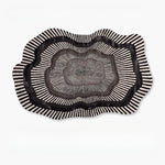 tapis moderne géométrique rayures cercles motifs floraux noir blanc bleu vert polyester salon chambreextérieur