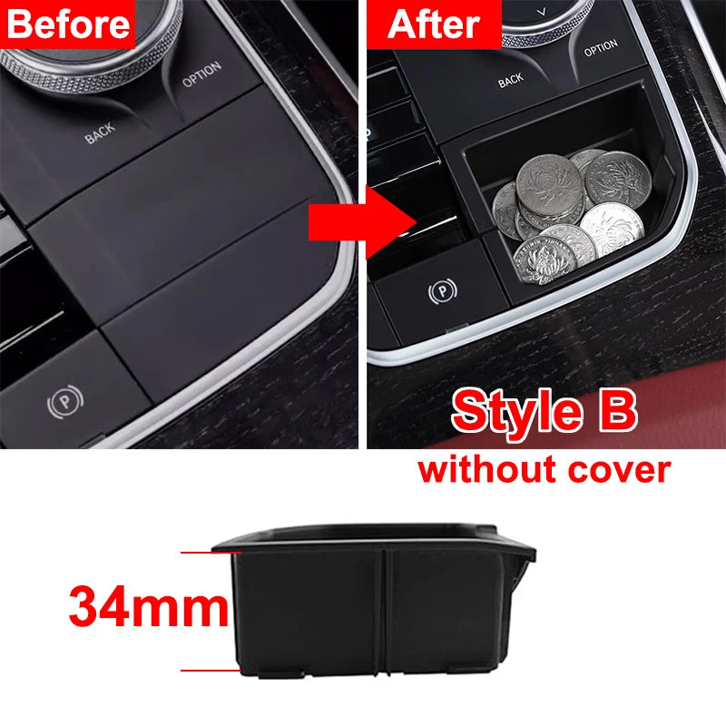 boîte rangement console centrale bmw series x3 x5 sans couvercle moderne