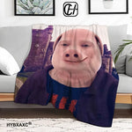couverture douce polyestère imprimée visage souriant château moderne enfant maison