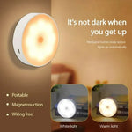 lampe led détection mouvement rechargeable coeur blanc moderne compact aimantée câble usb