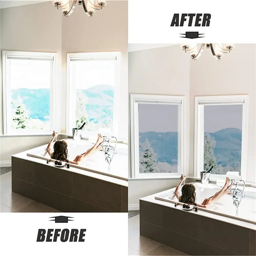 film protection fenêtre adhésif opaque moderne décoration isolation thermique transparent autocolant PVC