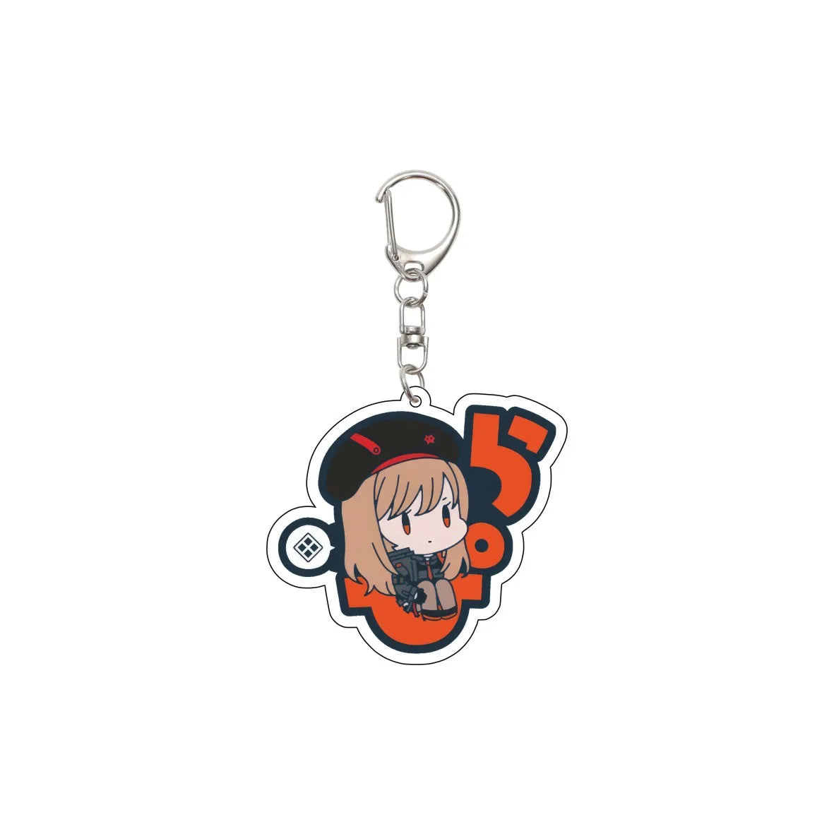 porte clés anime personnages stylisés noir blanc orange rose bleu vert cartoon mignon lettres