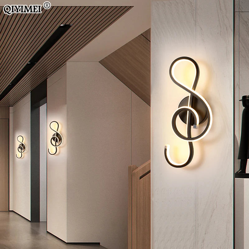 applique murale moderne aluminium noir blanc contemporain spirale fixée mur