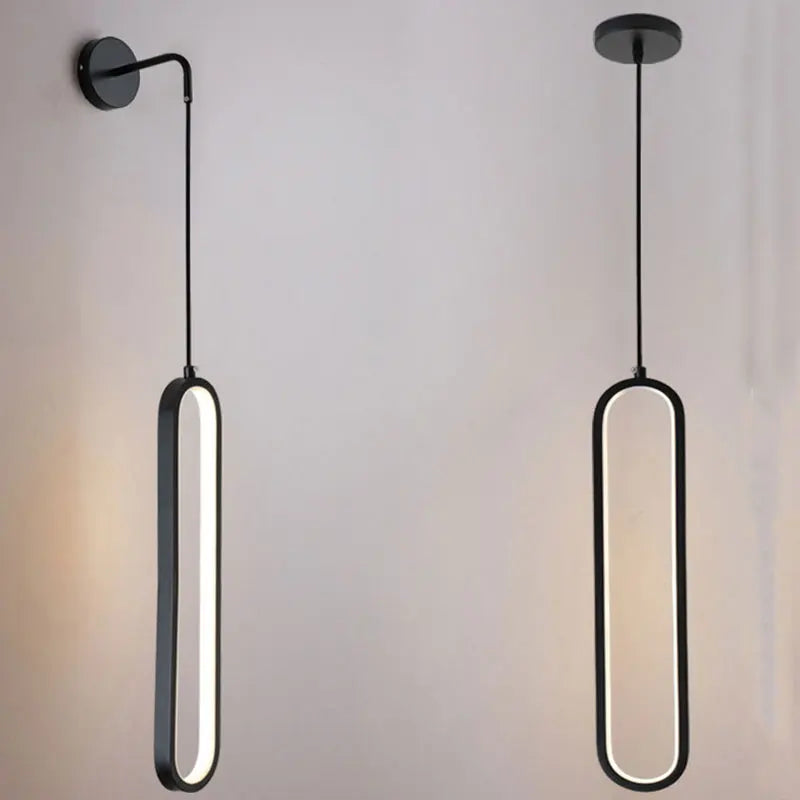 lampe murale moderne noire éclairage chambre salon cuisine 10w led fixée mur
