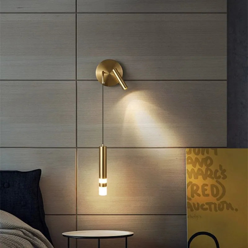 lampe murale moderne or noir éclairage chambre coucher salle manger led fixations simples