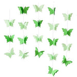 guirlande papillons 3d rouge jaune vert bleu violet rose orange anniversaire mariage fête