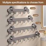 porte serviettes mural ventouse crochets gris moderne salle bain