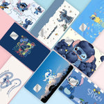 étiquettes carte bancaire stitch dessin animé mignon adhésif réutilisable waterproo