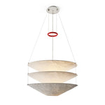 suspension lumineuse papier moderne blanc texture organique 4000k 3000k chambre salon restaurant