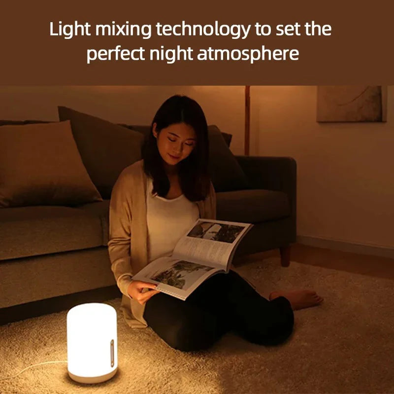 lampe chevet intelligente led blanc moderne minimaliste interrupteur tactile wifi bluetooth