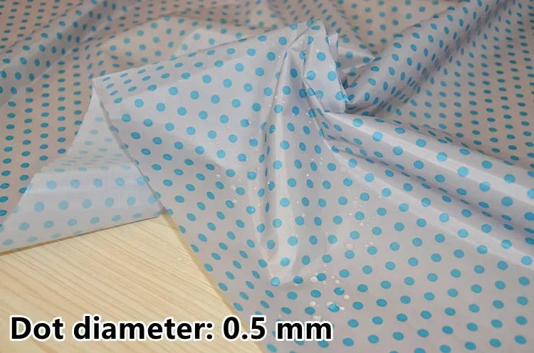 tissu imprimé imperméable motif points blancs coton bricolage couture décoration intérieur multi couleur
