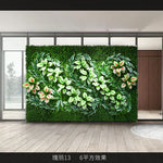 décoration mur végétal artificiel diverses feuilles fleurs moderne intérieur accroché