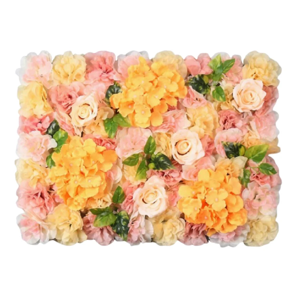 panneaux decoratifs fleurs artificielles rose violet blanc modernes intérieur mariage anniversaire diplomes