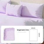 drap housse jetable uni blanc rose vert bleu anti dérapant lit double simple coton