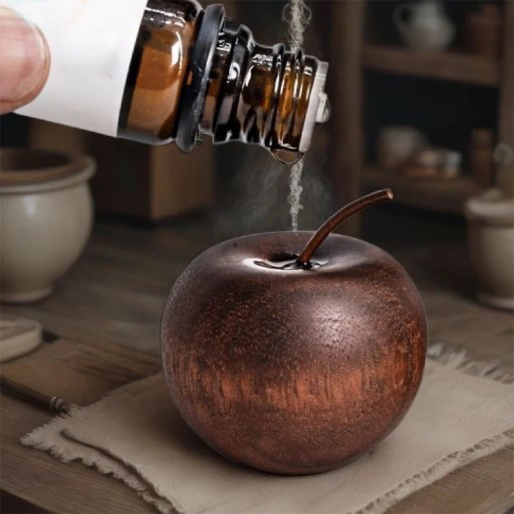 pomme artificielle bois marron texture réaliste décoration intérieure parfum aromathérapie naturelle pastoral ornement maison