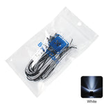 diodes led 12v 5mm câbles colorées rouge blanc bleu vert Jaune transparentes standard