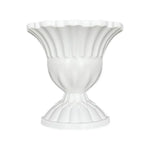 vase mural blanc classique rayures verticales opaque arrangement floral diy