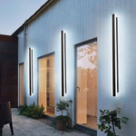 éclairage extérieur moderne applique murale led ip65 étanche noir lumiere jardin villa porte