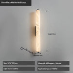 lampe murale moderne marbre blanc led 80cm haute qualité decorationintérieur
