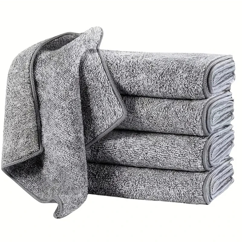 serviettes cuisine gris microfibre sèchage rapide lavable machine 20x20cm 25x25cm 30x30cm modernes utilitaires