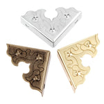 cornières décoratives vintage bronze doré argenté ornements floraux géométriques 10pc 20pc 30pc