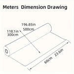 panneau decoratif mural moderne adhésif rectangles horizontaux blanc 500cm 60cm
