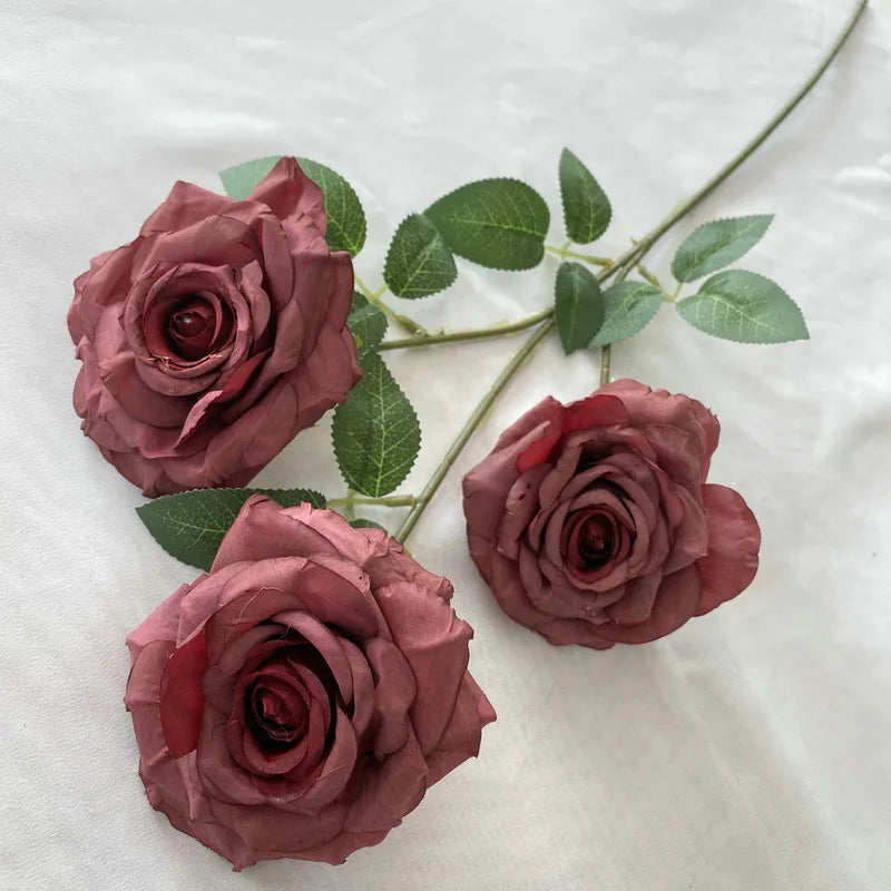 bouquet roses artificielles décoration mariage anniversaire intérieur classique blanc rose vert