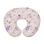 coussin bébé housse coton bleu motifs floraux animaux moderne doux floral abstrait