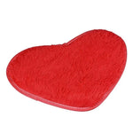 tapis forme cœur doux violet moderne 30x40cm antidérapant bain salon
