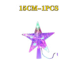décoration multicolore étoiles lumineuses led transparentes moderne guirlande fête noël mariage