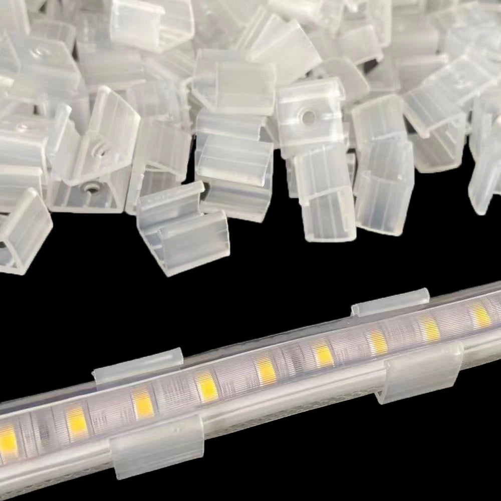 ruban led blanc moderne clips fixation 5v 12v 20v 30v points lumineux opaques certifiés
