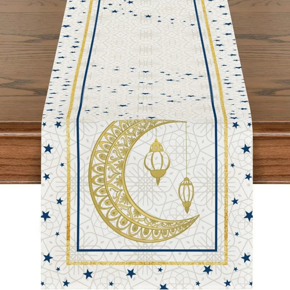 table table islamique motifs fleurs orientaux decor mariage fete Ramadan Aïd Moubarak
