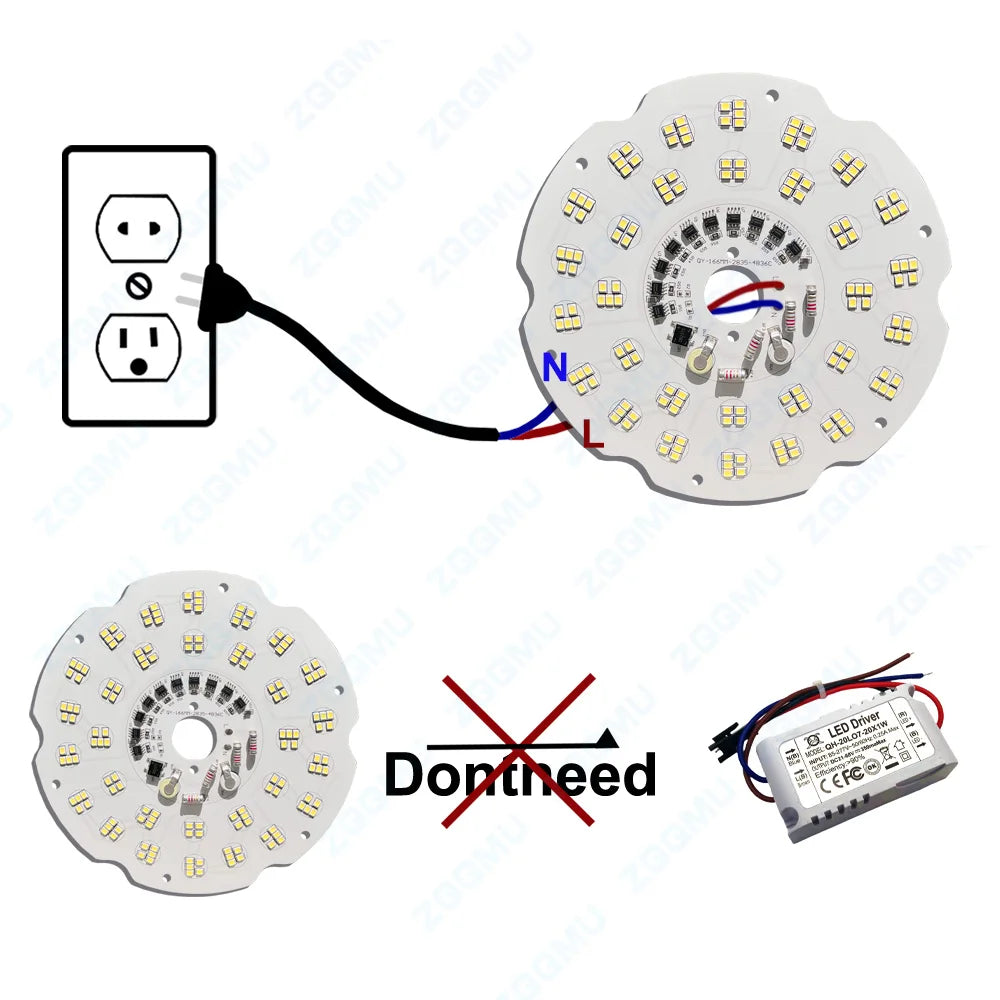 plaque led 200w 150w 100w blanc moderne aluminium driver free