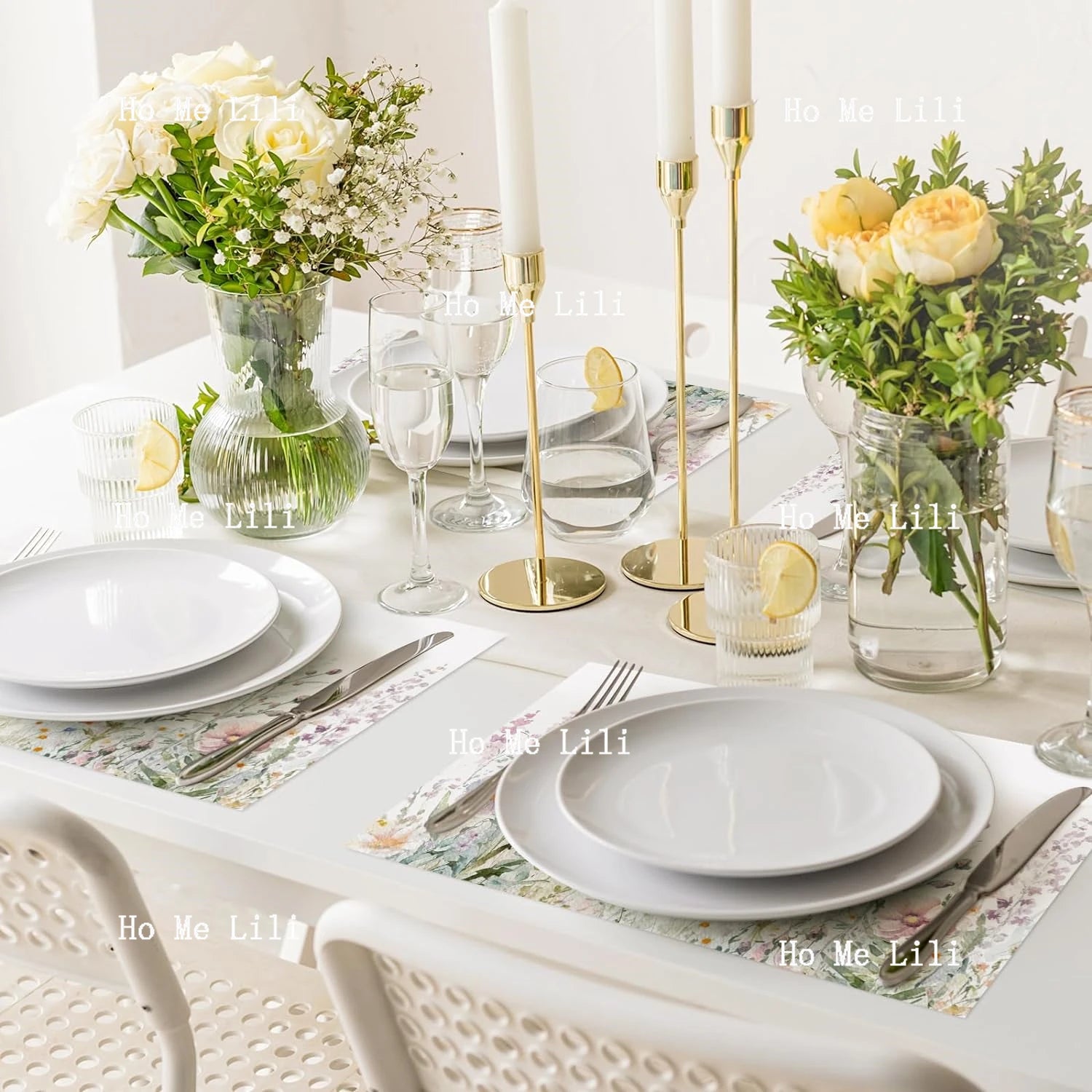 Napperon floral décoratif pour mariage et occasions spéciales