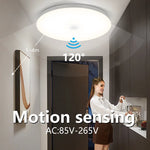 plafonnier led blanc moderne adhésif détecteur mouvement 110v 220v 15w 30w
