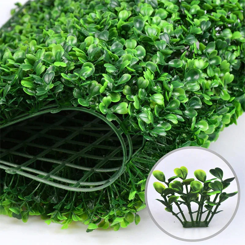 Plante murale en plastique blanc