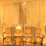 guirlande lumineuse solaire jaune rideau blanc extérieur decoration pergola arbres fleurs