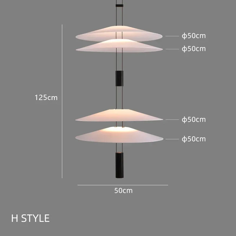 suspension lumineuse moderne minimaliste blanc noir rond lisse opaque câble noir