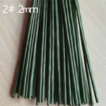 fil papier vert foncé lisse opacité simple décoration maison diy branche fleur artificielleintérieur noël