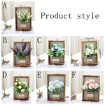 décoration murale bouquet artificiel violet blanc vert rustique bohème toile jute intérieur maison fête
