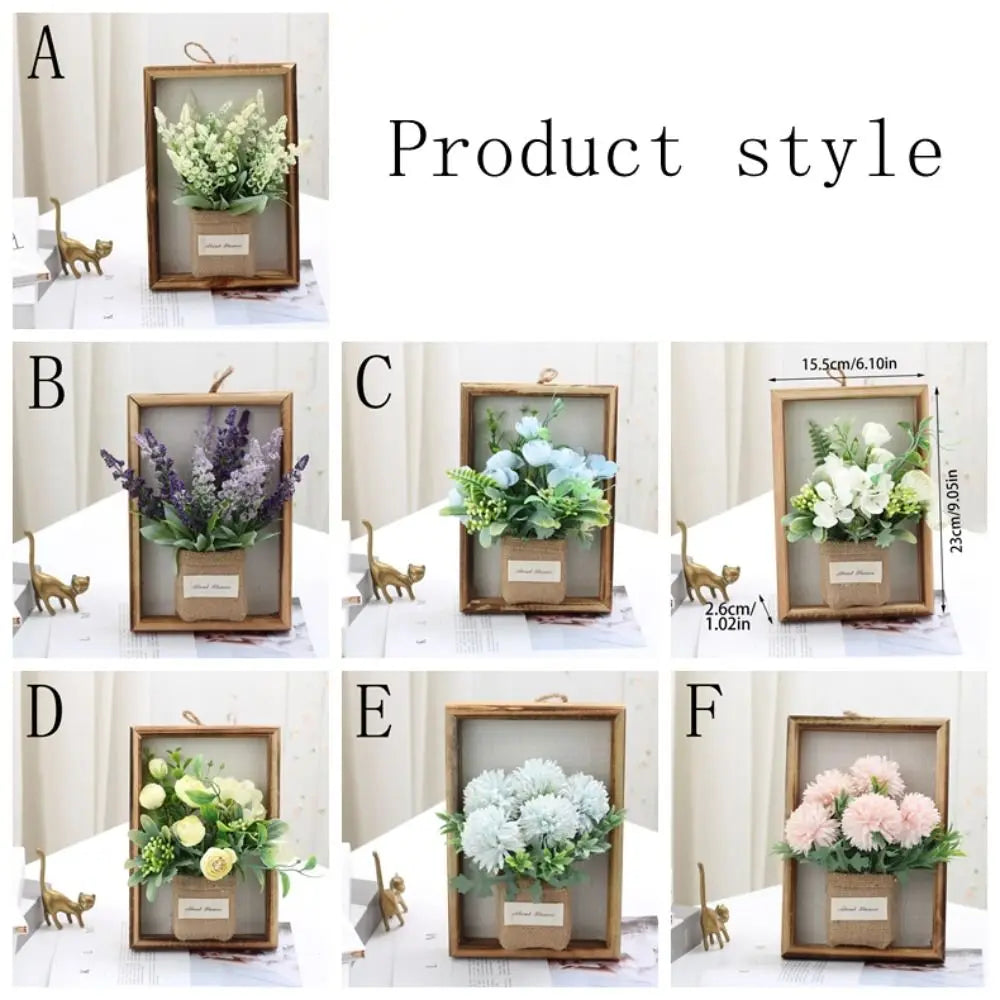 décoration murale bouquet artificiel violet blanc vert rustique bohème toile jute intérieur maison fête