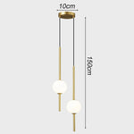 suspension luminaire moderne sphères translucides métal noir or chambre salon intérieur maison