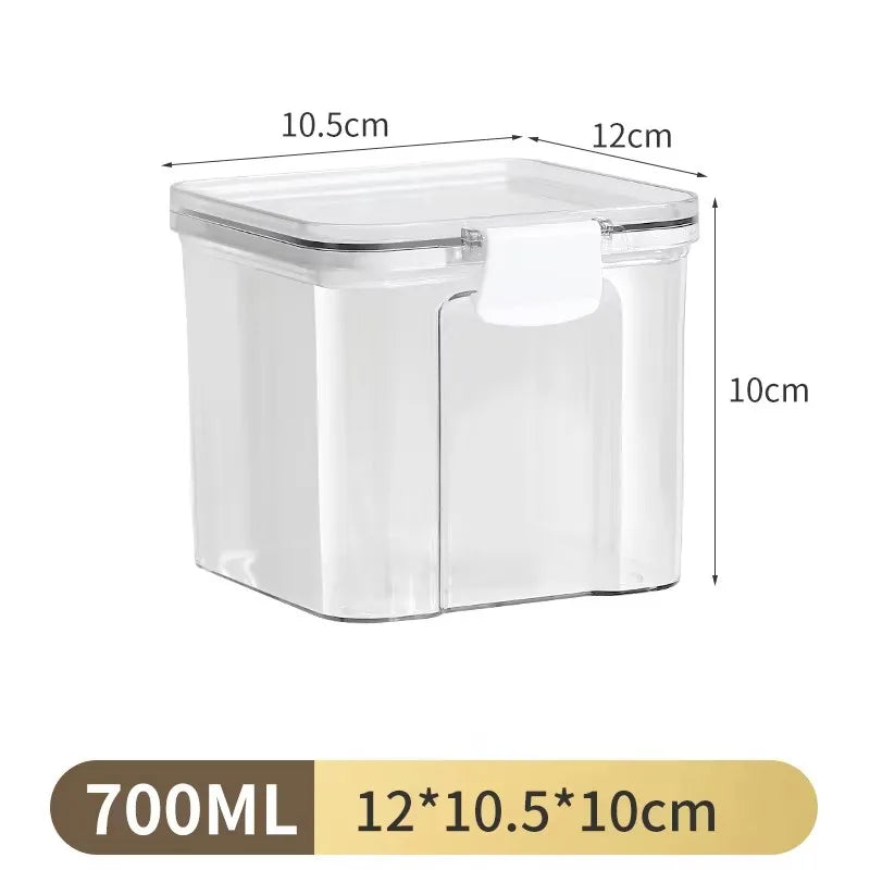 boîtes rangement hermétiques plastique qualité alimentaire épices céréales fruits secs anti humidité respectueux environnement