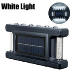 lampe murale solaire noir moderne adhésif panneau solaire led capteur lumière extérieure autonomes