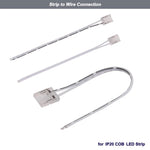rubans led jaune blanc moderne clips connecteurs câbles alimentation 24v ip20 1000mm 2000mm 3000mm