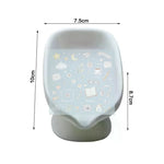 support savon blanc moderne plastique adhésif drainage salle bain cuisine