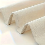 nappe longue table runner lin texturée motif tissé rustique blanc cassé champêtre